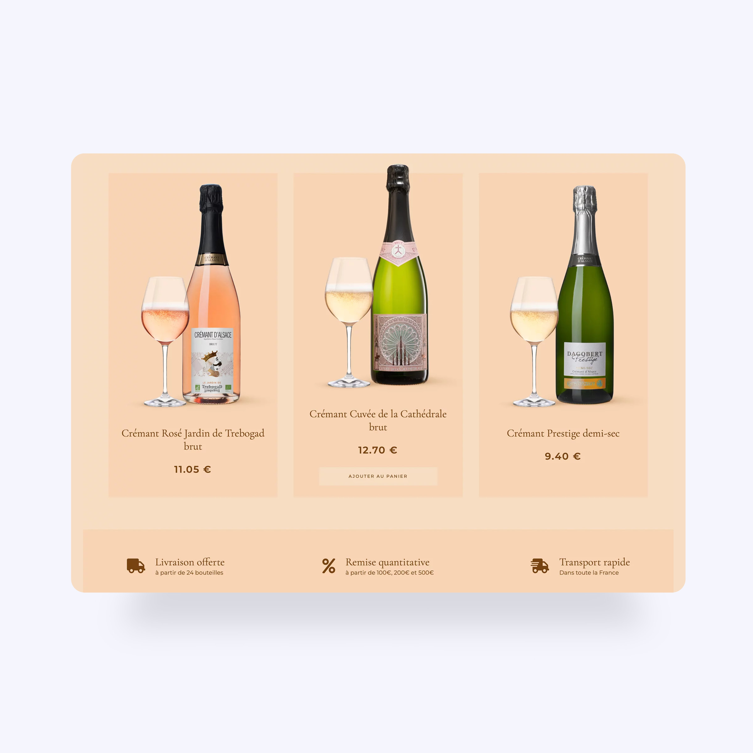 Site web e-commerce CMS WooCommerce pour Cave Dagobert