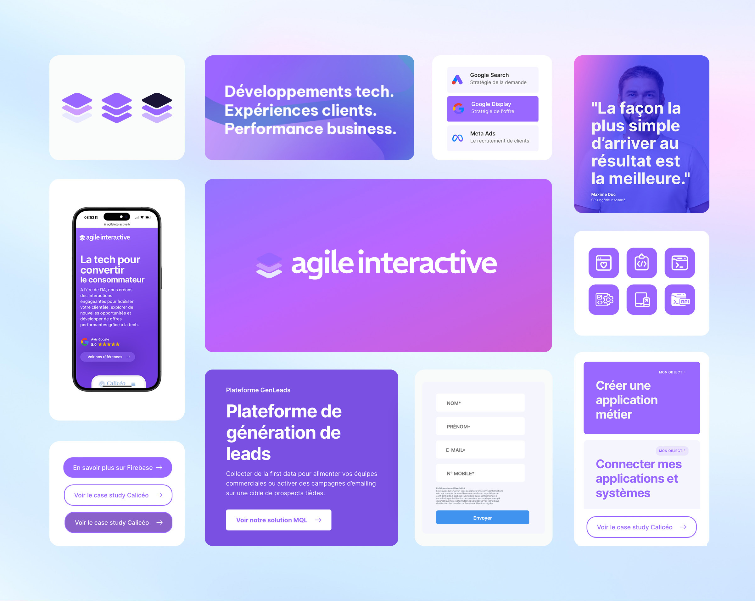 Développement d'application UX/UI branding avec Agile Interactive agence Tech à Strasbourg