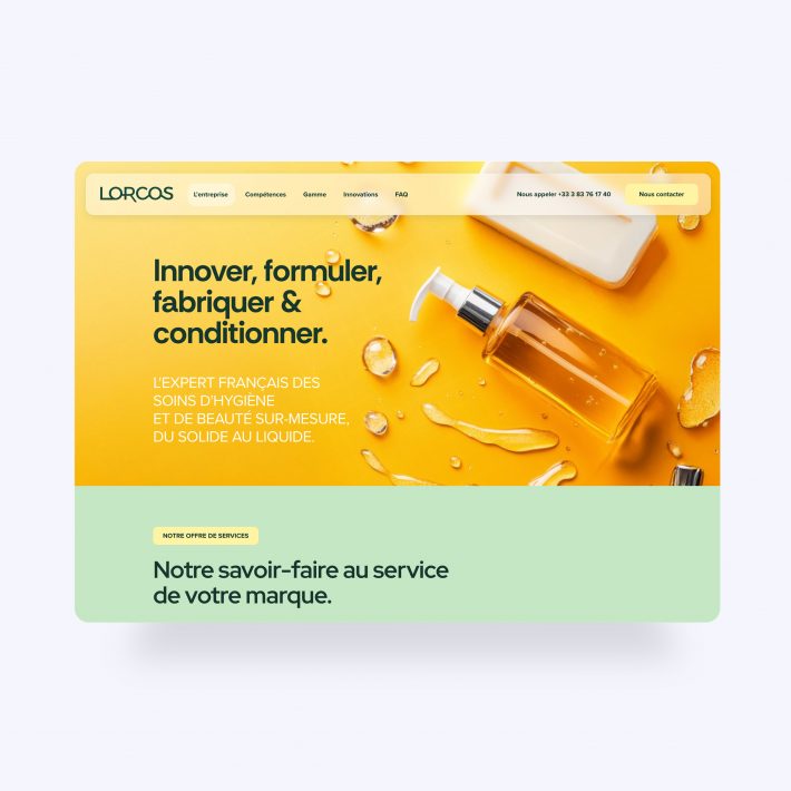 Site web et branding pour LORCOS