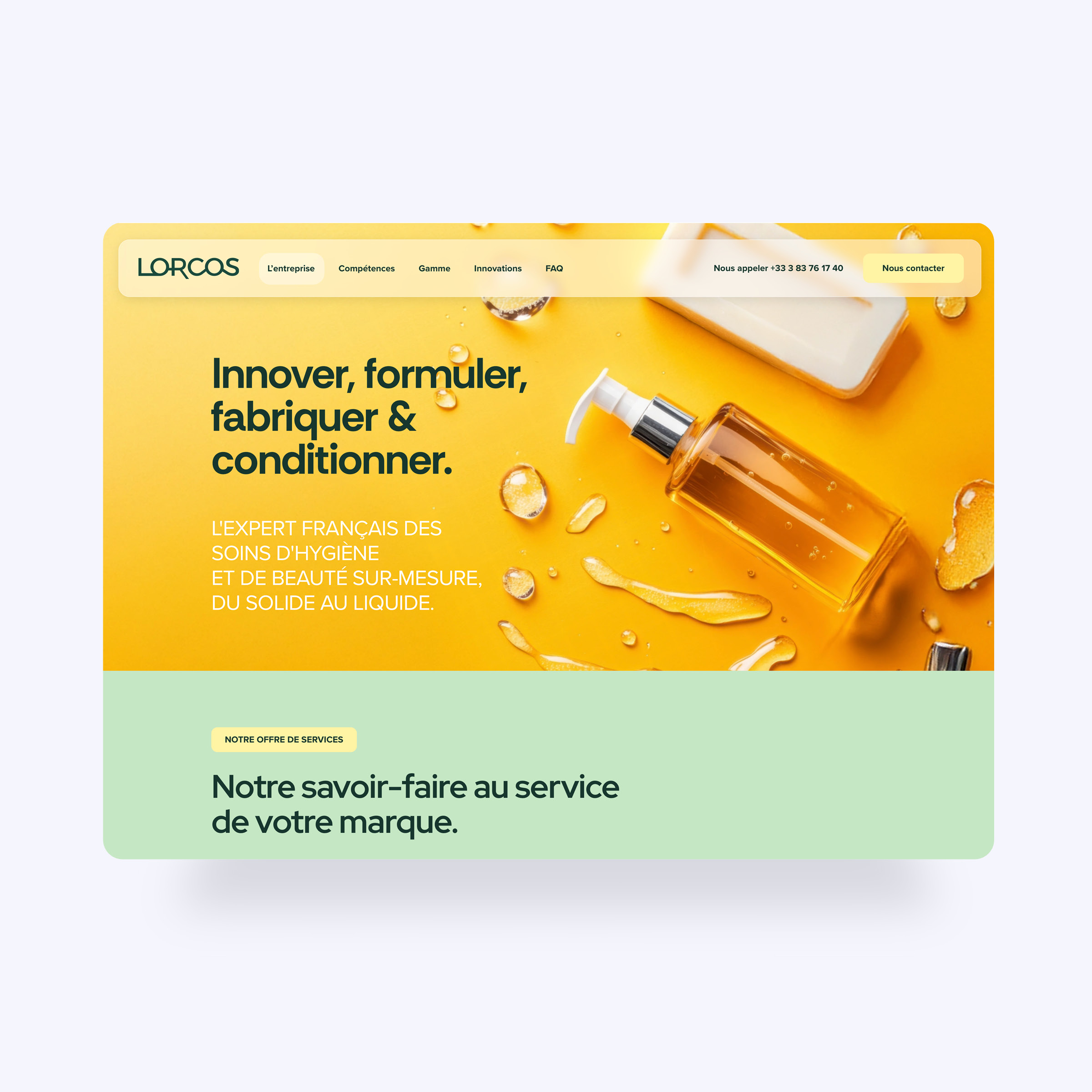 Site web et branding pour LORCOS