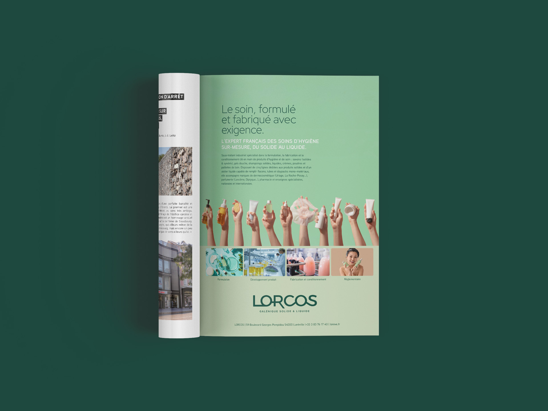 Site web et branding logo pour LORCOS