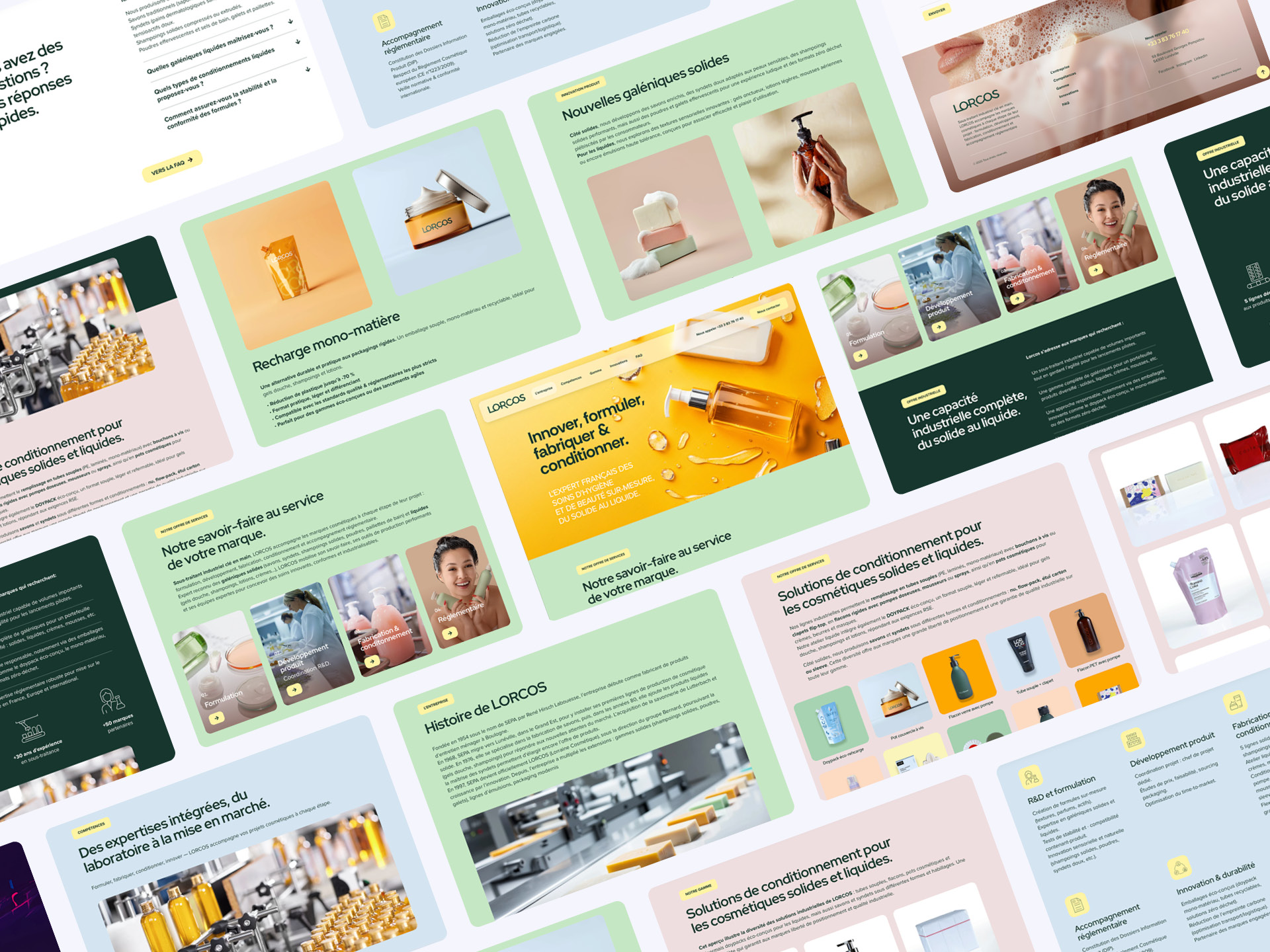 Site web et branding logo pour LORCOS