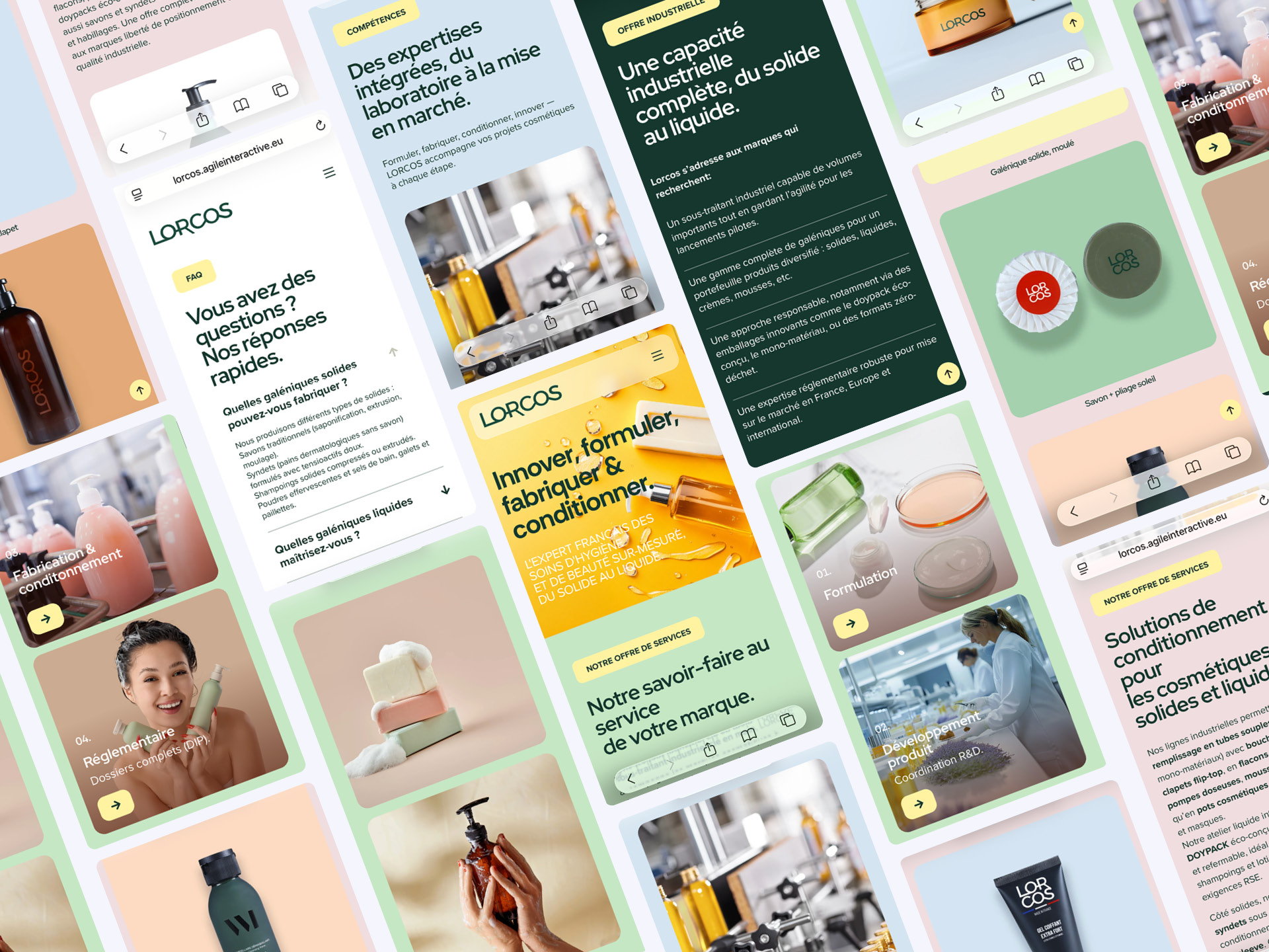 Site web et branding logo pour LORCOS
