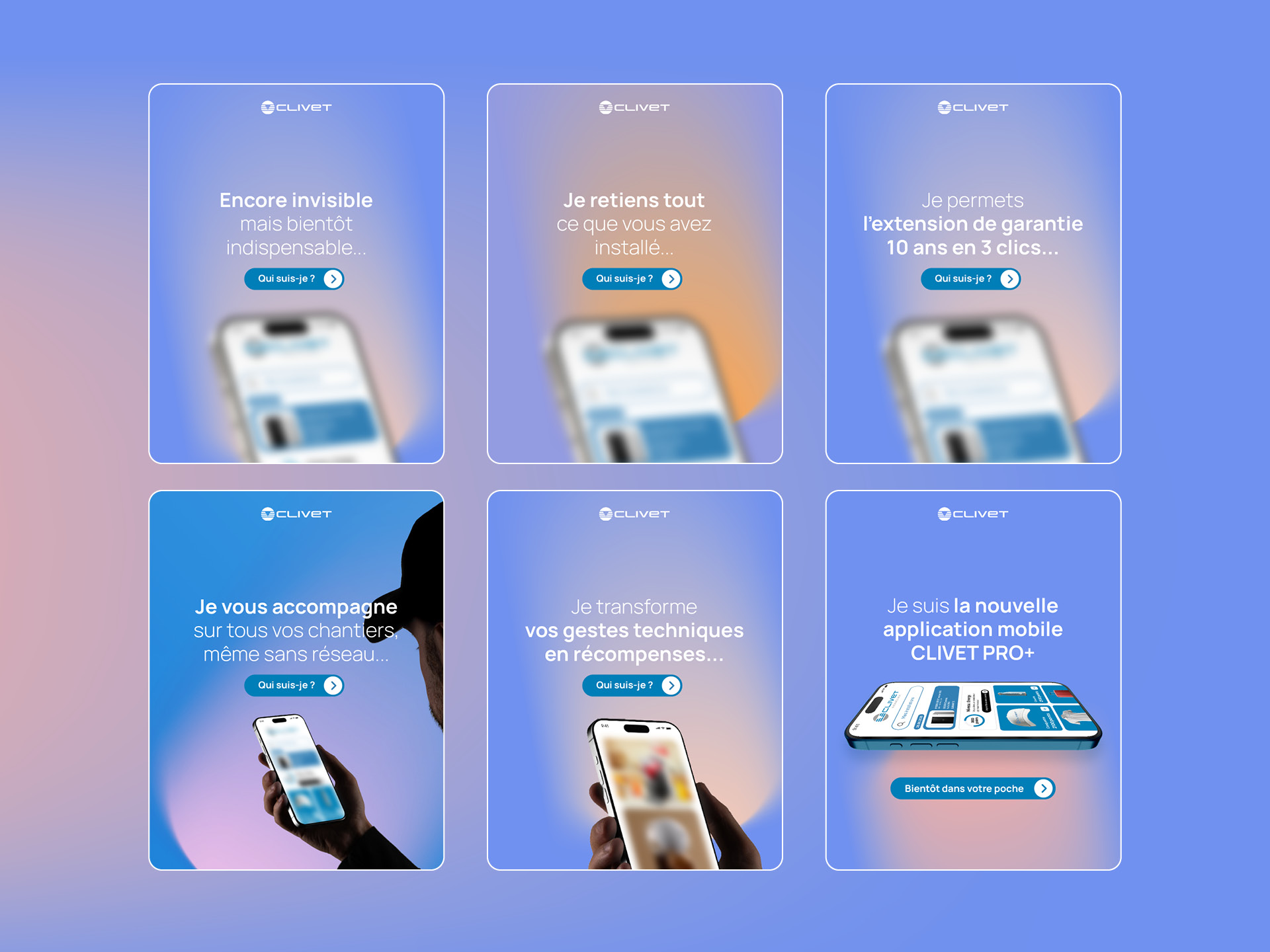 Pre-Launch digital Clivet Mobile App PRO+