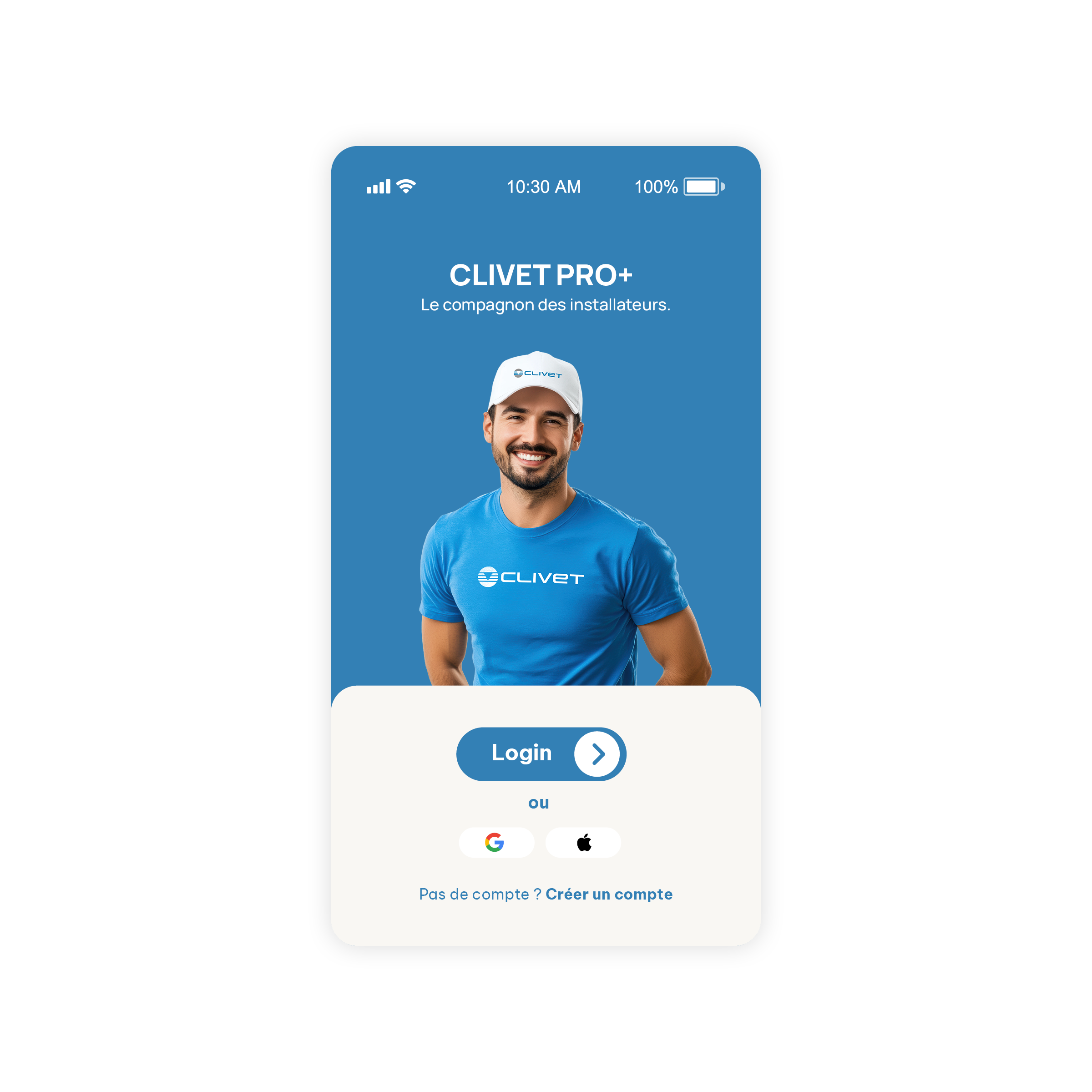 Dev Mobile App Clivet PRO+