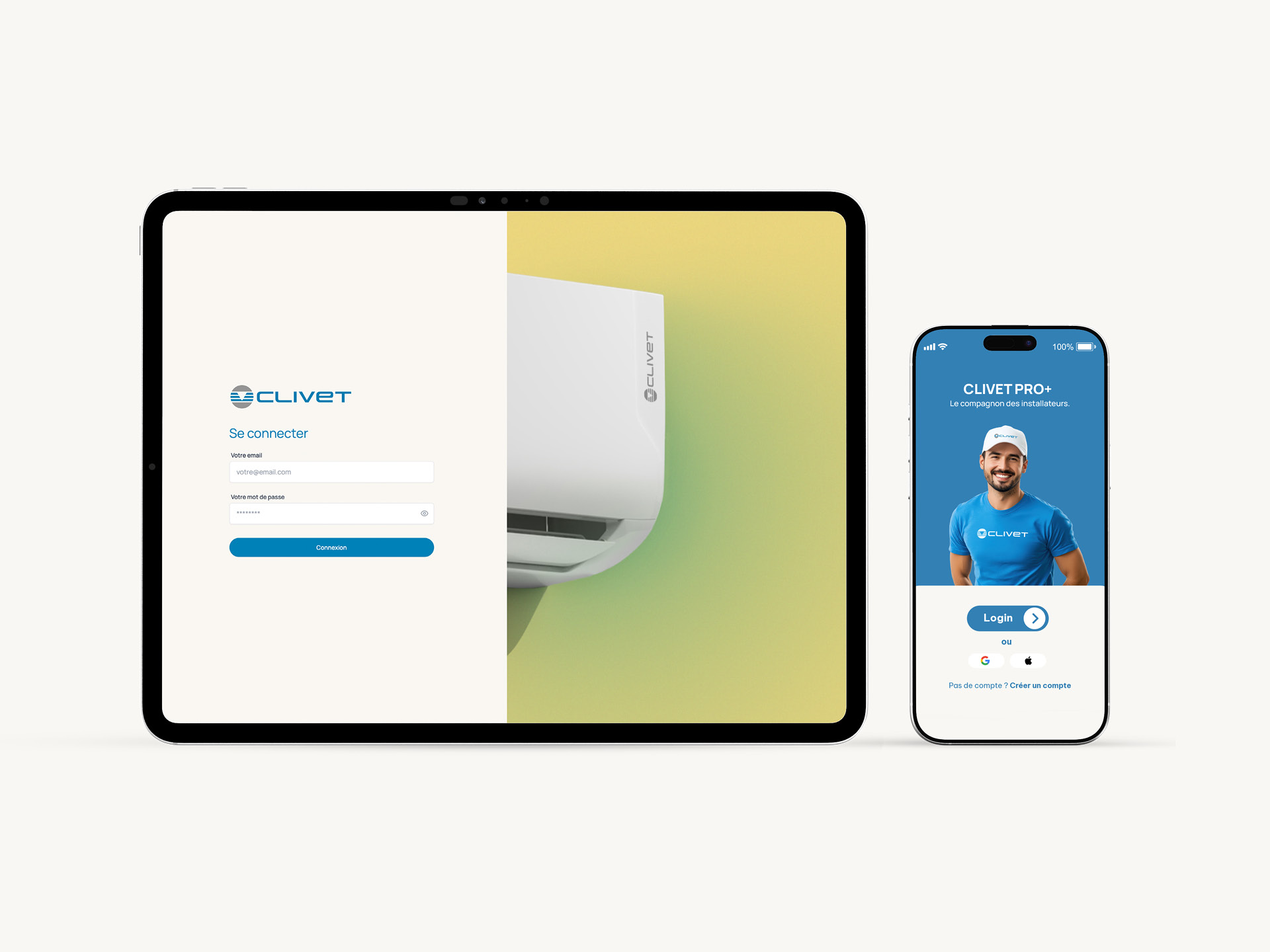 Dev Mobile App Clivet PRO+
